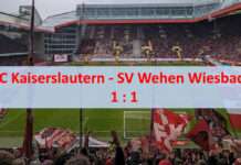 1:1 gegen Wiesbaden – Schmerzhafte Punkteteilung am Betze