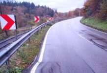 Straßensanierung auf der K 12 zwischen Kaiserslautern und Otterbach