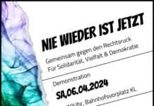 Gemeinsam für Solidarität, Vielfalt und Demokratie – Demonstration am 06.04.2024 in Kaiserslautern
