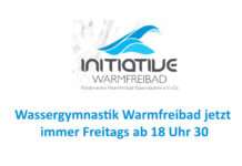 Wassergymnastik Freitags 18 Uhr 30 im Warmfreibad Kaiserslautern