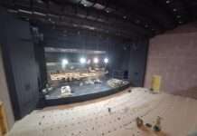 Zuschauerraum im Pfalztheater derzeit ohne Sitze