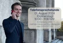 Ankündigung Telefonsprechstunde Matthias Mieves