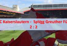 Rückstand aufgeholt: 2:2 beim Heimauftakt gegen Fürth