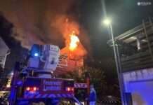 Brand eines Einfamilienhauses