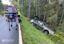 Pkw prallt gegen Baum