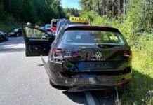 Verletzter bei Auffahrunfall – Gesamtschaden mehrere zehntausend Euro