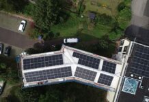 Dach der Pfalzakademie produziert Strom