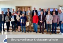 Ehrung verdienter Kreistagsmitglieder