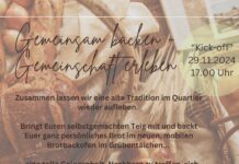 Kick-off-Veranstaltung mobiler Backofen im Grübentälchen