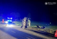 Kontrolle verloren und überschlagen