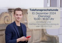 Telefonsprechstund mit Bundestagsabgeordneten Matthias Mieves (SPD)