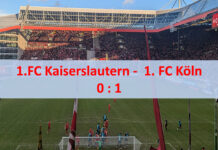 Knappe Heimniederlage im Jahresfinale: FCK unterliegt Köln 0:1