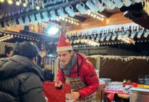 Lautrer Glühweinhütte mit Bundestagsabgeordneten Matthias Mieves (SPD)