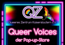 PopUp Aktion Queer Voices vom Queeren Zentrum Kaiseslautern e.V.