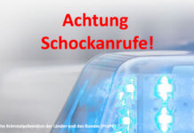 Achtung, aktuelle Welle von Schockanrufen!