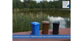 Abfallwirtschaft Landkreises Kaiserslautern: Keine Gebührenerhöhung