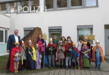 Sternsinger besuchen Polizeipräsidium Westpfalz