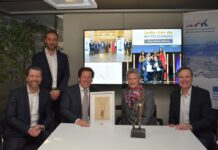 Oberbürgermeisterin Kimmel und WFK gratulieren monte mare-Geschäftsführer