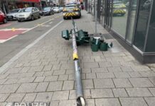 Vorsicht, Ampel fällt!