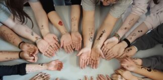 Jugendliche konnten selbst Symbole gestalten