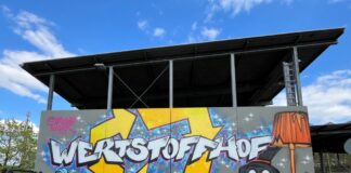 Graffiti bringt Farbe an den Wertstoffhof