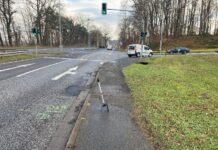 Asphaltarbeiten in der Pariser Straße und Im Stadtwald