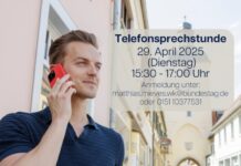 Telefonsprechstunde mit Bundestagsabgeordneten Matthias Mieves (SPD)