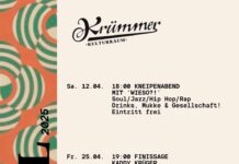 Einladung zum April-Programm im Kulturraum Krümmer