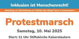 Aktionstag Inklusion Kaiserslautern 10.05.2025 11 – 14 Uhr