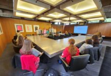 Schülergruppe vom St. Franziskus war im Rathaus zu Gast