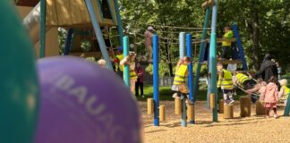 Spielplatzeröffnung im St.-Quentin-Ring auf dem Betzenberg