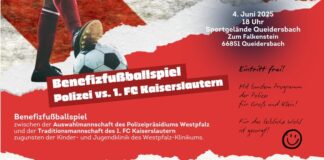 Benefizfußballspiel – Polizei-Auswahl trifft auf Traditionsmannschaft des 1. FC Kaiserslautern