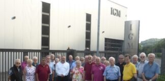 Weinbruderschaft besichtigt Firma IGM in Medard