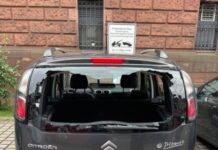 Mit Stein Heckscheibe eingeworfen – Zeugen gesucht!