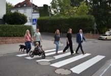 Neuer Fußgängerüberweg in der Fliegerstraße