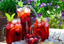 Essen und Trinken im Sommer