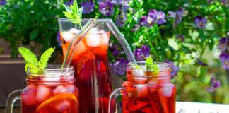 Essen und Trinken im Sommer