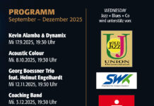 „WEDNESDAY Jazz+Blues+Co“ – Herbstprogramm 2025 in der Friedenskapelle Kaiserslautern