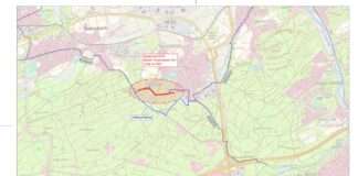 Beeinträchtigungen für Fahrradfahrer zwischen Rodenbach und Siegelbach auf Höhe des Zoos Kaiserslautern