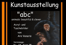 Kunstausstellung „abc“ animals: beautiful & clever, amWebEnd