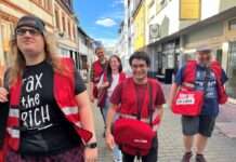 Haustüraktion im Musikerviertel