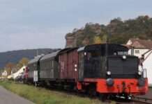 Noch bis Freitag im Dahner Felsenland unterwegs: Der Köf-Express