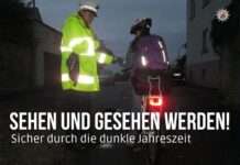 Polizei und ADFC informieren gemeinsam auf dem Wochenmarkt