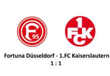 1:1 in Düsseldorf: FCK beendet Englische Woche mit einem Remis