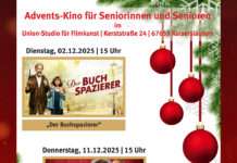 Auch in diesem Jahr: Adventskino für Seniorinnen und Senioren