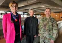 Generalmajor Lalor kam zum Austausch ins Rathaus