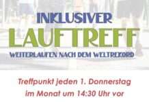 Weiterführung des Inklusiven Lauftreffs jeden 1. Donnerstag im Monat