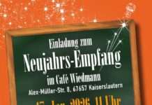 Einladung zum Neujahrsempfang der Freien Wähler Kaiserslautern