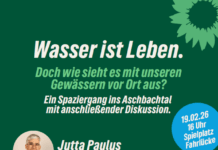 „Wasser ist Leben – Doch wie sieht es mit unseren Gewässern vor Ort aus?“