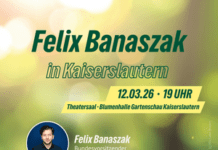 Am 12. März besucht Felix Banaszak Kaiserslautern